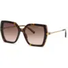 Image de Chopard Femme Chopard SCH404S 04BL Lunettes de soleil Acétate La Havane Marron Carré Antireflet Nuancé