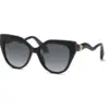 Image de Roberto Cavalli Femme Roberto Cavalli SRC138M 700 Lunettes de soleil Acétate Noir Fumée Carré Normale Nuancé