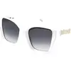 Image de Just Cavalli SJC147, modèle Bianco neve, finition brillante, lunettes de soleil pour femmes, dimensions 54/21/140