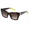 Image de Just Cavalli Femme Just Cavalli SJC144 09AJ Lunettes de soleil Acétate Havane Marron Carré Normale Ombré