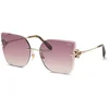 Image de Chopard Femme Chopard SCHL91S 300 Lunettes de soleil Métal Or Marron Carré Antireflet Ombré