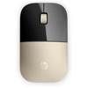 Image de Souris sans fil HP Z3700, dorée, ambidextre, optique, sans fil RF, 1 200 DPI, dorée