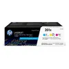 Image de Cartouches de toner HP 201X - Pack de 3 couleurs grande capacité authentiques pour Color LJ Pro M25 - Neuf