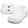 Image de Crocs Classic Clog Unie   Sabots emblématiques et confortables en Croslite  léger, couleur blanche, pointures 34-35 EU