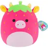 Image de Squishmallows SQCR08584 - Cleary la vache aux fraises 30 cm, peluche officielle Jazwares, peluche super douce