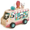 Image de Tender Leaf Voiture de glace en bois Pingouin - Jouet Voiture de glace - Jeu de rôle