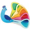 Image de Tender Leaf Jouets éducatifs en bois Paon mélange de couleurs pour enfants