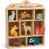 Image de Tender Leaf Set d'animaux de la forêt en bois - Jouets éducatifs figurines d'animaux pour enfants