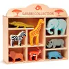 Image de Set de jeu en bois Tender Leaf Animaux de safari - Jouets durables