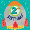 Image de Serviettes blast off birthday x16 - 2 ans