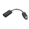 Image de Lenovo 4X90R61023 câble vidéo et adaptateur 0,225 m DisplayPort HDMI Type A (Standard) Noir - Neuf