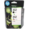 Image de HP X4D37AE 302 Cartouches d'encre originales, noir et tri-couleur, multipack(33,01)