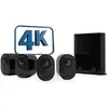 Image de Arlo Ultra 2 Caméra de Surveillance extérieure, pack de 4 noir - Neuf