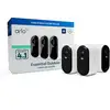 Image de Arlo Essential Caméra de sécurité extérieure 2K, pack de 3 - Neuf