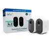 Image de Arlo Essential 2K XL Caméra de sécurité extérieure, pack de 2 - Neuf