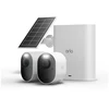 Image de Kit 2 Caméras De Sécurité Extérieures Arlo Ultra 3 Ip65 4k Avec Smart Hub Et Panneau Solaire Wifi 180° Blanc