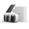 Image de Kit 3 Caméras De Sécurité Arlo Ultra 3 Wifi Extérieur Avec Panneau Solaire Vision Nocturne Couleur Noir Et Blanc