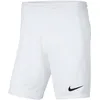 Image de Short de football pour garçon Nike Dri-Fit Park III, blanc et noir, taille L