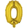 Image de Ballon Aluminium 40 cm : Chiffre 0 - DorÃ©