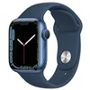 Image de Apple Watch Series 7 (GPS, 41 mm) - Boîtier en Aluminium Bleu avec Bracelet Sport Abyss Bleu (Reconditionné) en occasion ou reconditionné