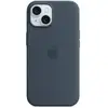 Image de Coque en silicone avec MagSafe pour iPhone 15 Bleu orage - Neuf