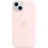 Image de Coque en silicone avec MagSafe pour iPhone 15 Plus Rose pâle - Neuf