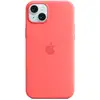 Image de Coque en silicone avec MagSafe pour iPhone 15 Plus Goyave - Neuf