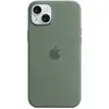Image de Coque en silicone avec MagSafe pour iPhone 15 Plus Cyprès - Neuf