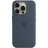 Image de Coque en silicone avec MagSafe pour iPhone 15 Pro Bleu orage - Neuf