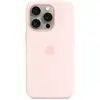 Image de Coque en silicone avec MagSafe pour iPhone 15 Pro Rose pâle - Neuf