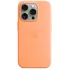 Image de Coque en silicone avec MagSafe pour iPhone 15 Pro Sorbet à l orange - Neuf
