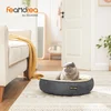Image de FEANDREA Lit pour chien, lit pour chat, Donut, Ø 50 cm, gris foncé PGW050G02
