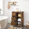 Image de VASAGLE Armoire de salle de bains, 3 tiroirs, 2 étagères réglables
