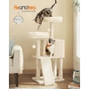 Image de FEANDREA Arbre à chat, 115cm,colonne entièrement entourée de sisal beige