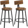 Image de Ensemble de 2 chaises de bar loft hockers