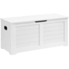 Image de VASAGLE Banc à chaussures avec espace de rangement, longueur 100 cm, blanc