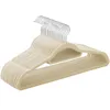Image de SONGMICS Cintre en Velours, Lot de 20, Antiglisse, Barre à Cravate, Crochet Pivotant 360°, Épaisseur 0,6 cm, Longueur 43,5 cm, pour Manteau, Robe, Pantalon, Beige et Argent CRF020M20 en occasion ou reconditionné