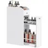 Image de Petit Meuble De Salle De Bain, Meuble De Salle De Bain Étroit, Organisateur De Salle De Bain, Meuble De Papier Toilette Autoportant Avec Tiroirs Coulissants