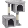 Image de Arbre À Chat, Tour À Chat 101 Cm, Xl, Abri Pour Chats Extra-Larges Jusqu'à 20 Kg, Grand Chat, 2 Grottes À Chat, Griffoir, Lumière