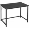 Image de Bureau, Petit Bureau D'ordinateur, Bureau De Bureau, Bureau D'étude, Chambre À Coucher, 50 X 100 X 75 Cm, Design Industriel, Cadre En Métal, Noir