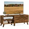 Image de VASAGLE, meuble TV, longueur 140 cm, pour téléviseurs jusqu'à 65 pouces, avec 2 portes