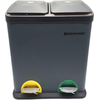 Image de Poubelle de 30 litres, 2 poubelles à pédale de 15 litres