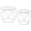 Image de Ensemble De Deux Tables Basses Blanches