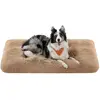 Image de Lit pour chien Feandrea, coussin pour chien, tapis doux pour chien, peluche longue, 122 x 74 cm, rembourrage moelleux, lavable, multifonctionnel, couleur camel, modèle PGW204K01