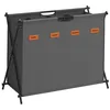 Image de SONGMICS Panier à Linge, Corbeille à Linge, Trieur de Linge de 155 L, 4 Sections, Structure en X Pliable, Organisateur de Vêtements avec Étiquettes Personnalisables, Gris Ardoise LCB140G01 en occasion ou reconditionné
