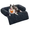 Image de Taille XL, gris foncé, panier en peluche pour chien, couverture pour chien, protection de banquette pour chien, coussin pour chien, pour chiens de taille moyenne et grande, 110 x 95 x 18 cm