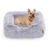 Image de Lit pour chien Feandrea, panier pour chien, rembourrage doux, 71 x 55 x 18 cm   Taille L : 71 x 55 x 18 cm, dégradé de couleurs + gris