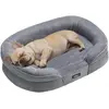 Image de Lit pour chien Feandrea, orthopédique, pour chiens de taille moyenne, 76 x 51 x 18 cm   gris clair, taille L (76 x 51 x 18 cm)