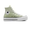 Image de Converse Chuck Taylor All Star Lift Platform, baskets montantes pour femmes, couleur verte