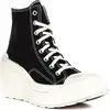 Image de Converse Chuck 70 De Luxe Wedge Squared Damen Textil Keilabsatz Sneaker in Schwarz Weiß - 4.5 UK - 37 EU - 6.5 US / Black White